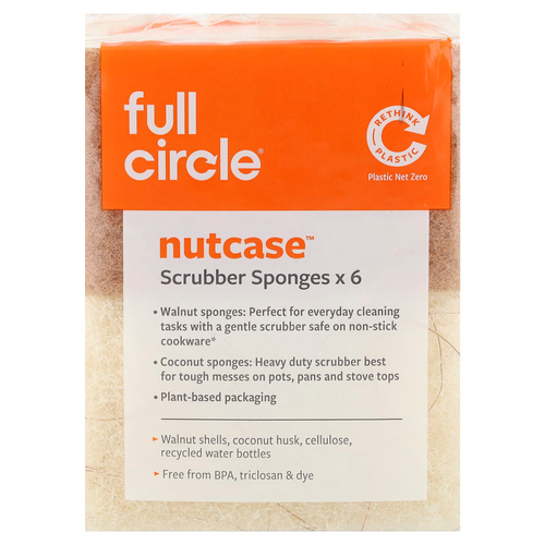 Full Circle, Nutcase™, спонжи для губ, 6 шт.