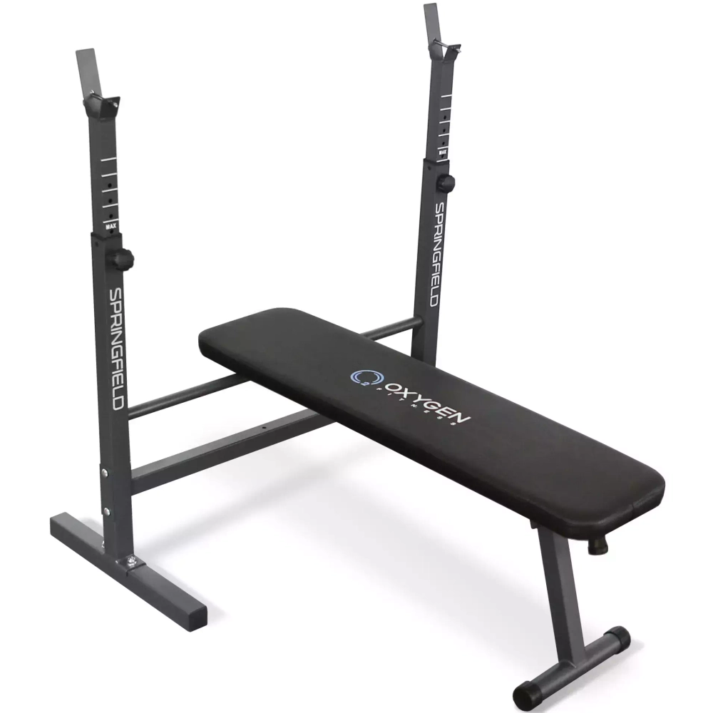 СКАМЬЯ ДЛЯ ЖИМА СО СТОЙКАМИ ДОМАШНЯЯ OXYGEN FITNESS SPRINGFIELD