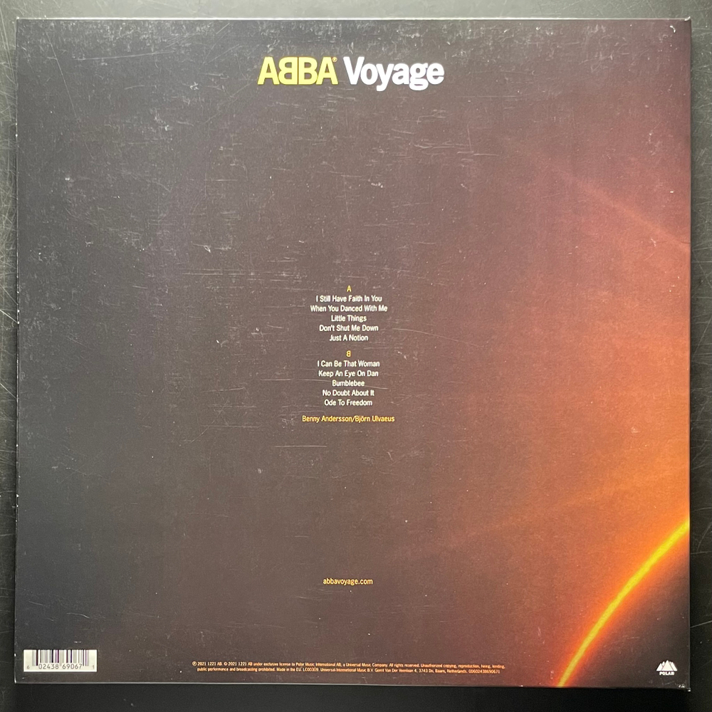 ABBA ‎– Voyage (Европа 2021г.) Blue