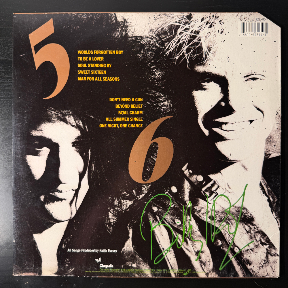 Billy Idol - Whiplash Smile (USA 1986г.)