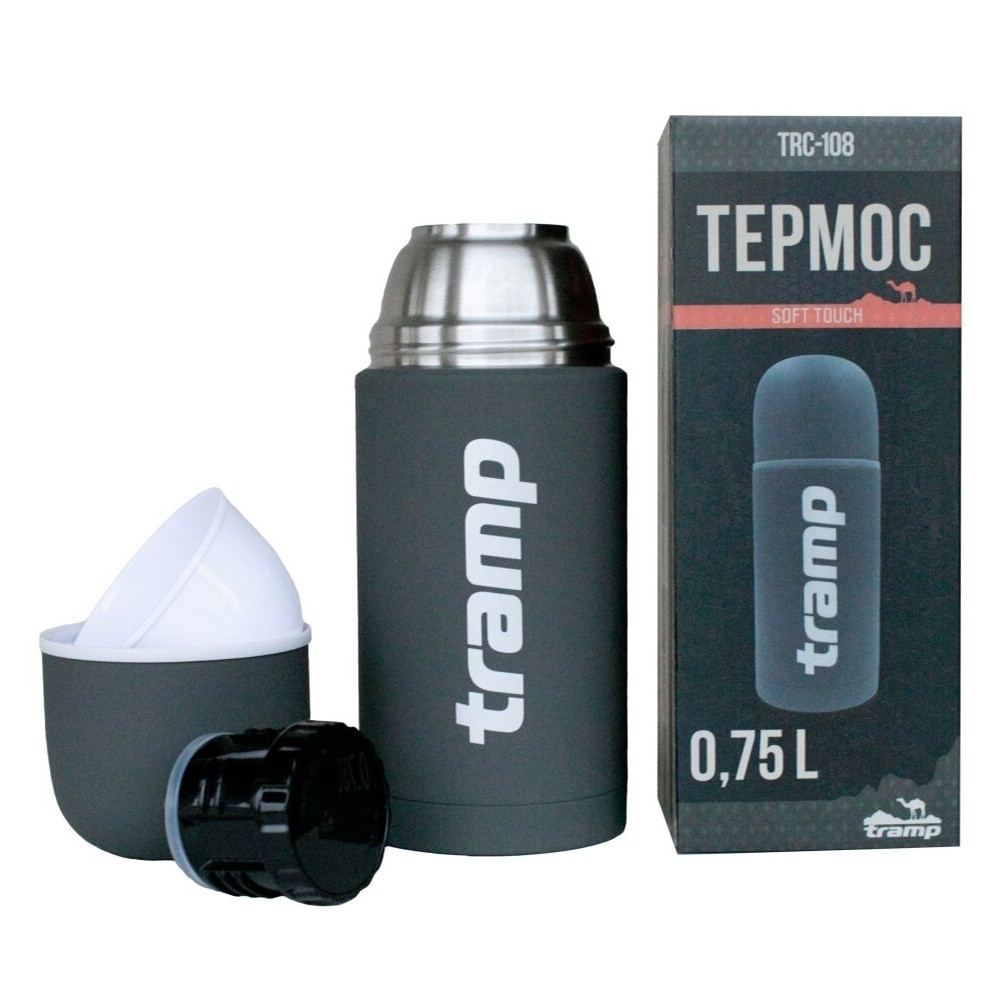 Tramp Термос Soft Touch 0.75 л, TRC-108, оливковый