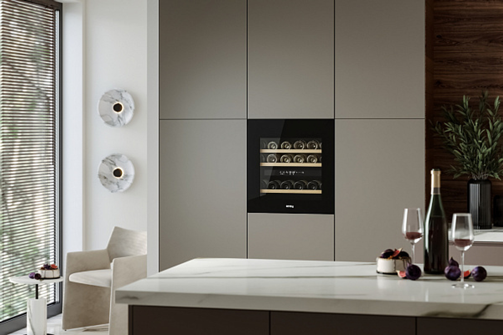 Встраиваемый винный шкаф Korting KFW 604 DB GN фото 4