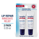 Aquaphor, Lip Repair, немедленное облегчение, без отдушек, 2 тюбика по 10 мл (0,35 жидк. унц.)
