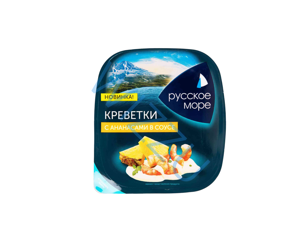 Рыбное кулинарное изделие Салат из мяса креветки с ананасом 1/150 полим упак