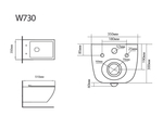 Унитаз керамический Black&White W-730