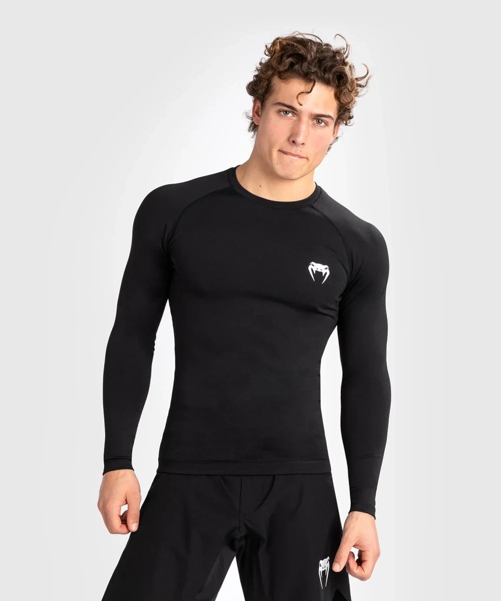 рашгард Venum Contender LS Black/White