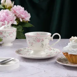 Чайная пара 200 мл d 9,3 см h7,3 см La Vie En Rose Noble [6]
