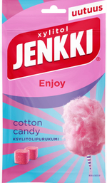 Жевательная резинка Jenkki Enjoy "Сладкая вата" 70 г (из Финляндии)