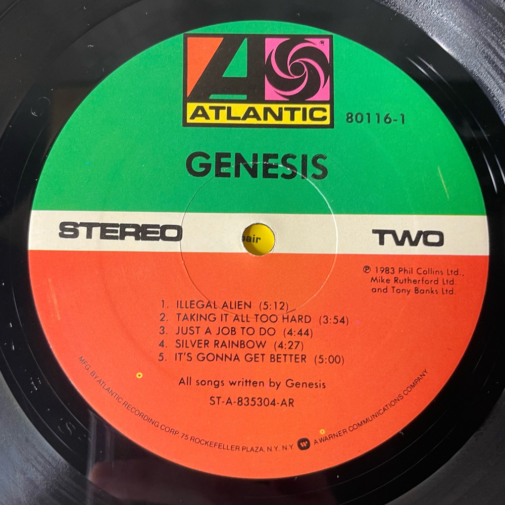 Винтажная виниловая пластинка LP Genesis Mama (США 1983) Illegal Alien