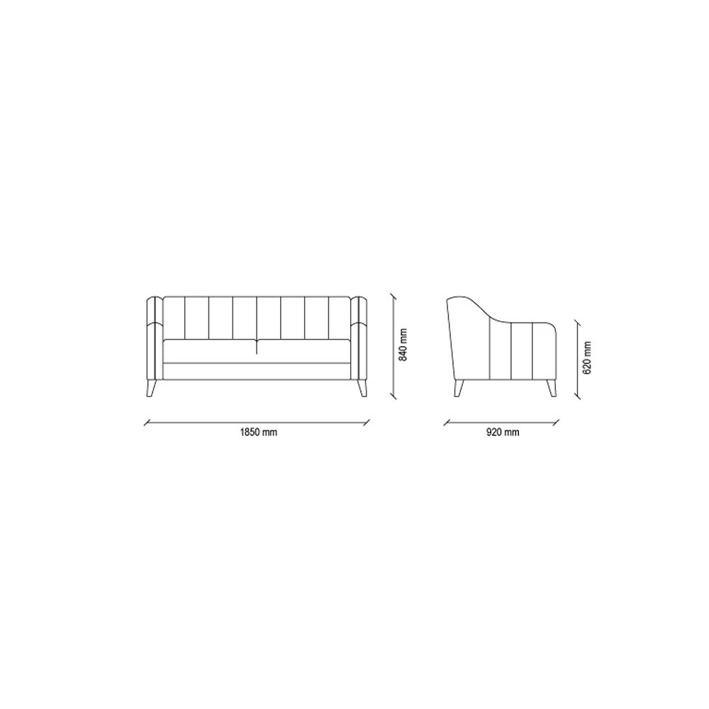 Диван двухместный ENZA HOME FABIA EH51899