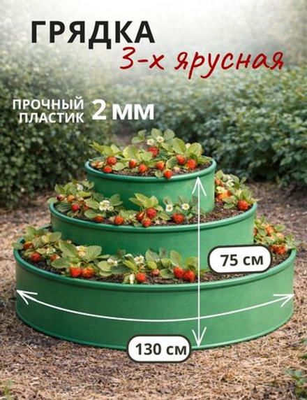 Грядка садовая 3-х ярусная