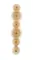 Светильник настенный светодиодный NewRgy W5856P/6 GOLD+CLEAR+AMBER, 30 Вт, золотой и янтарный