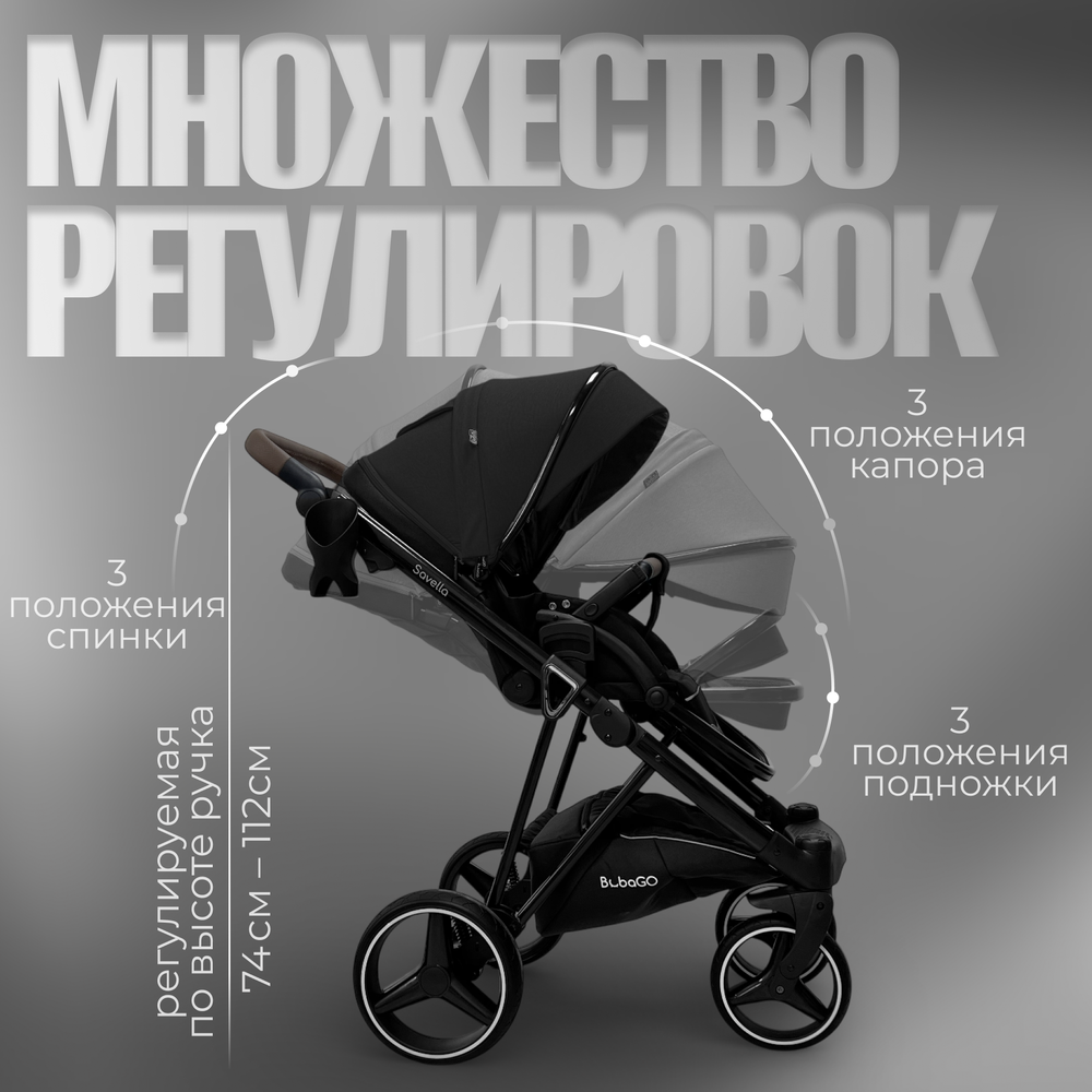 Модульная коляска BubaGO Savella 3в1