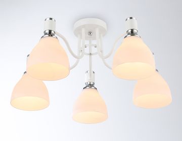 Светильник потолочный 5*Е27 TR303305/5 WH/CH/FR белый/хром/белый матовый Traditional Modern Ambrella