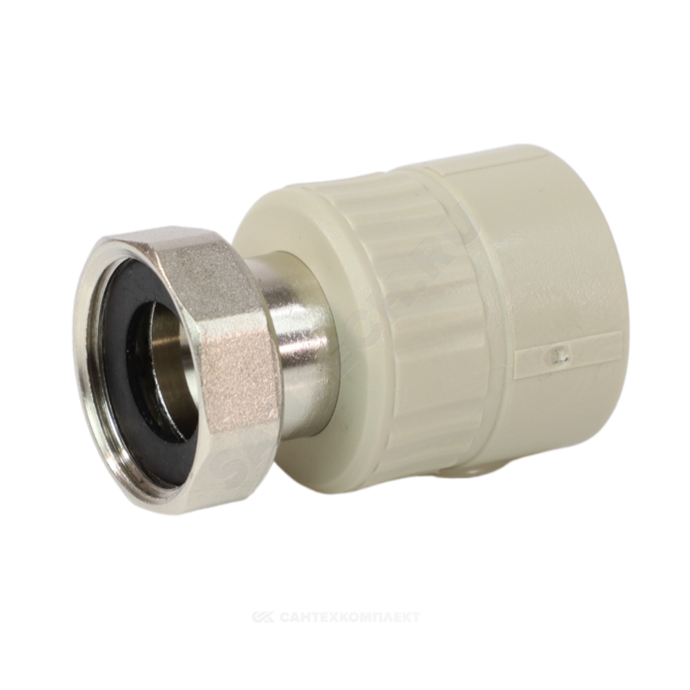 Муфта PP-R комбинированная серая Дн 32х1 1/4" с накидной гайкой VALFEX 10139132Г
