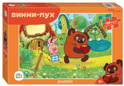 Пазл-maxi 35эл. "Винни Пух (new 1)" (Степ пазл)