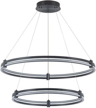 Люстра подвесная LED 60W 2800К-6500К 4006/02/02P чёрный Tooring Stilfort