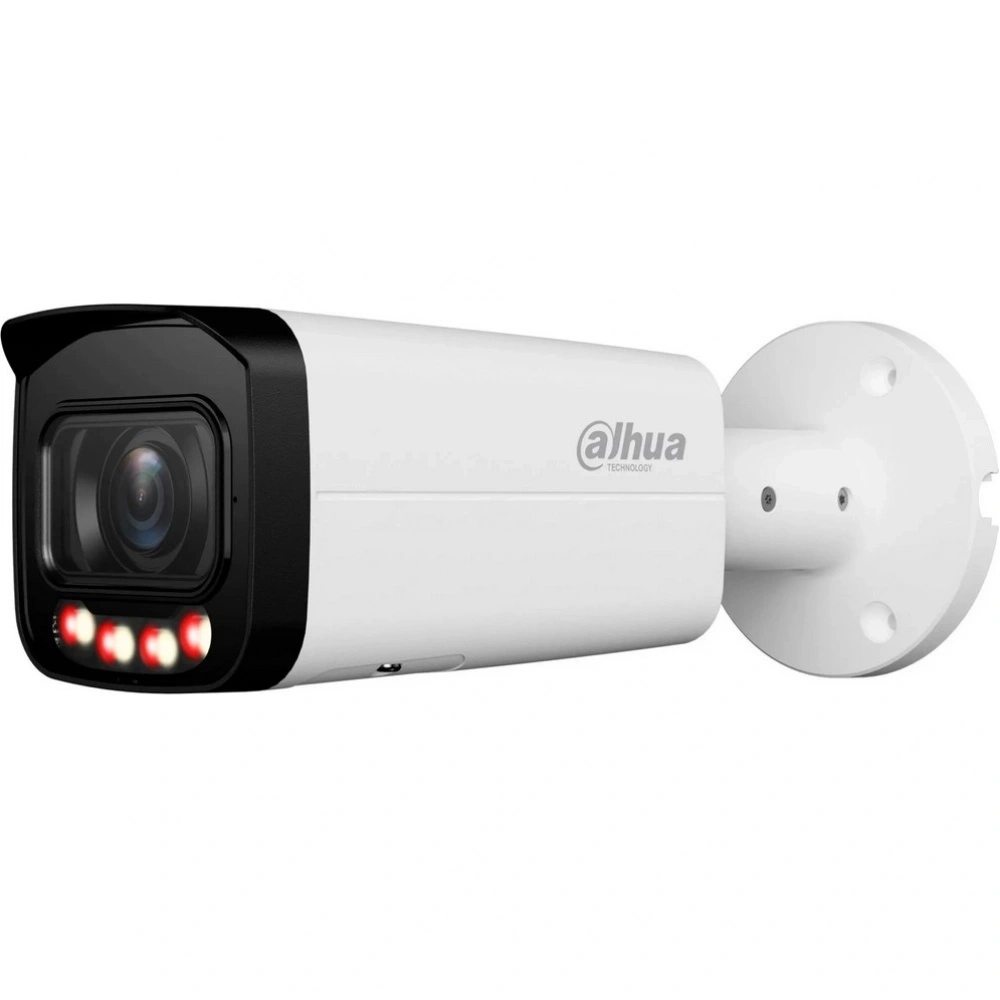 Уличная цилиндрическая IP-видеокамера Dahua 4Мп; 1/2.9” CMOS; моторизованный объектив 2.7~13.5мм; охрана периметра, детектор лиц ИК 60м, LED 60м IP67; металл
