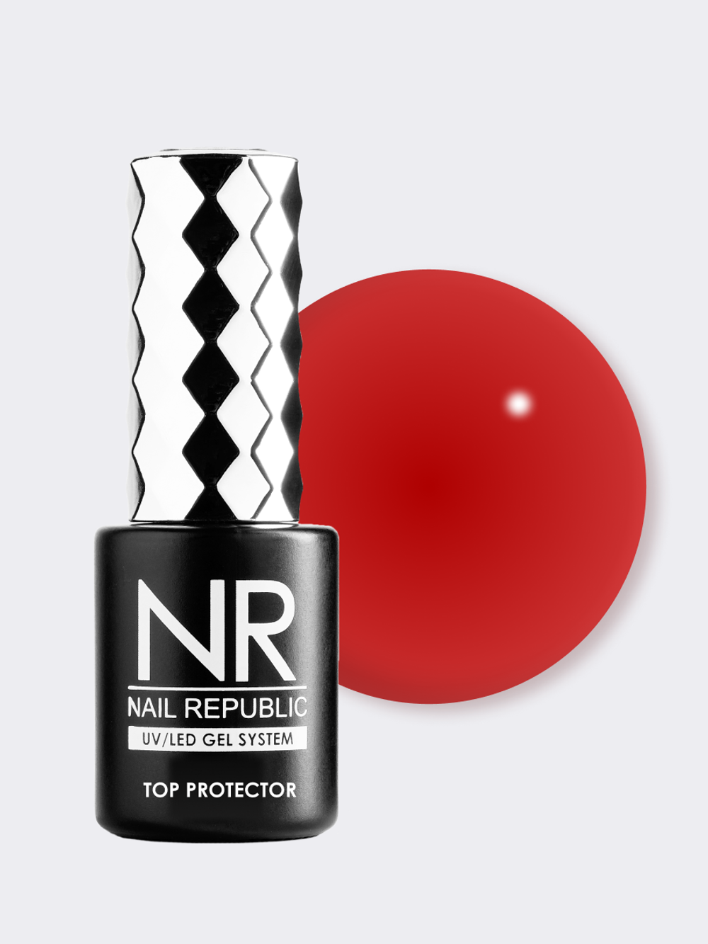NR Цветной топ COLOR TOP PROTECTOR 31 Red без UV фильтра, 10мл