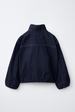 ZARA ДЖИНСОВАЯ КУРТКА BALLOON, СИНИЙ