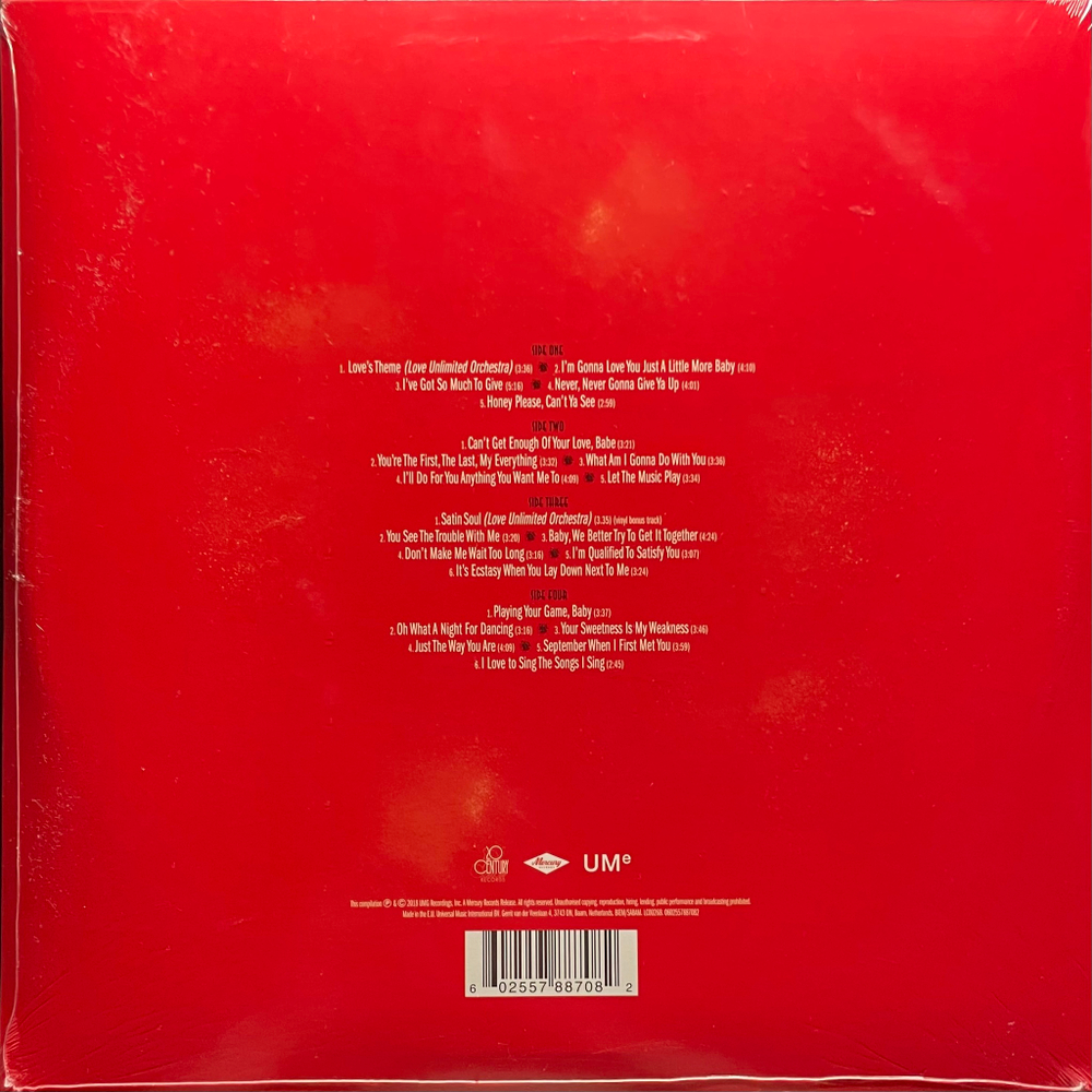 Barry White ‎– Love's Theme - The Best Of The 20th Century Records Singles 2LP (Европа 2018г.)