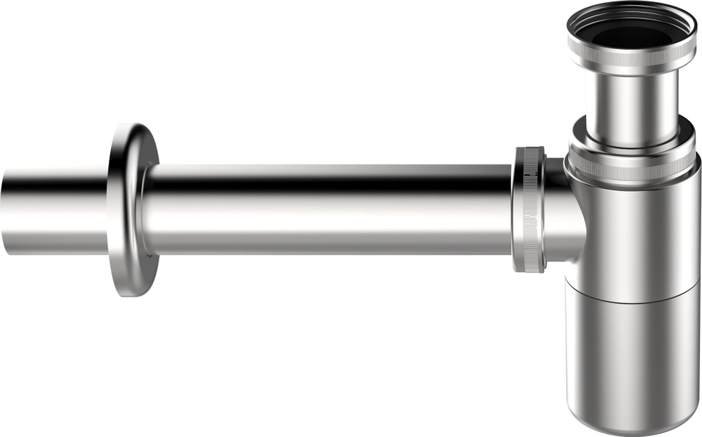 Сифон д/умыв. 1 1/4"х32 МS1020-10 металлич. AQUANT