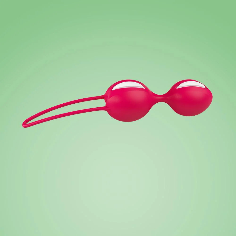 Вагинальные шарики SMARTBALLS DUO от Fun Factory (бело-красный)