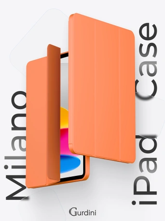 Чехол книжка для iPad 10 (10,9") Gurdini Milano Series Orange