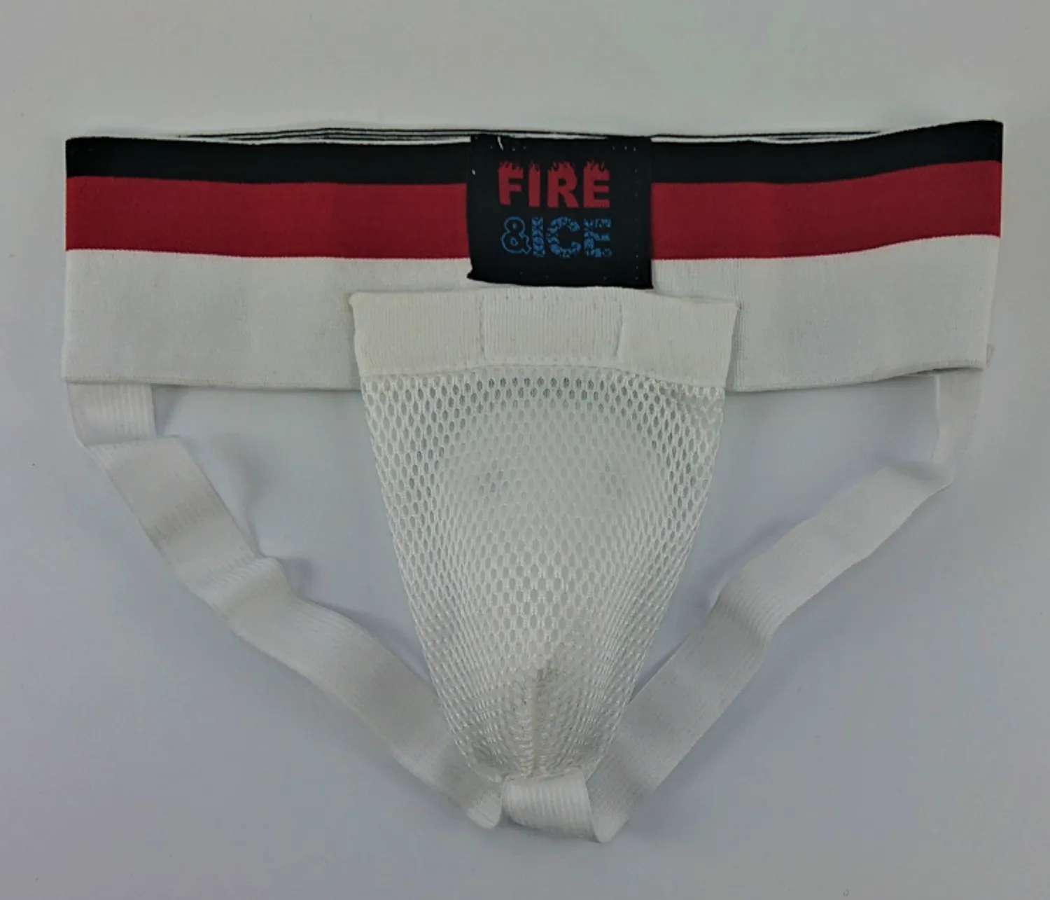 Защита паха мужская FIREICE , белый/красный