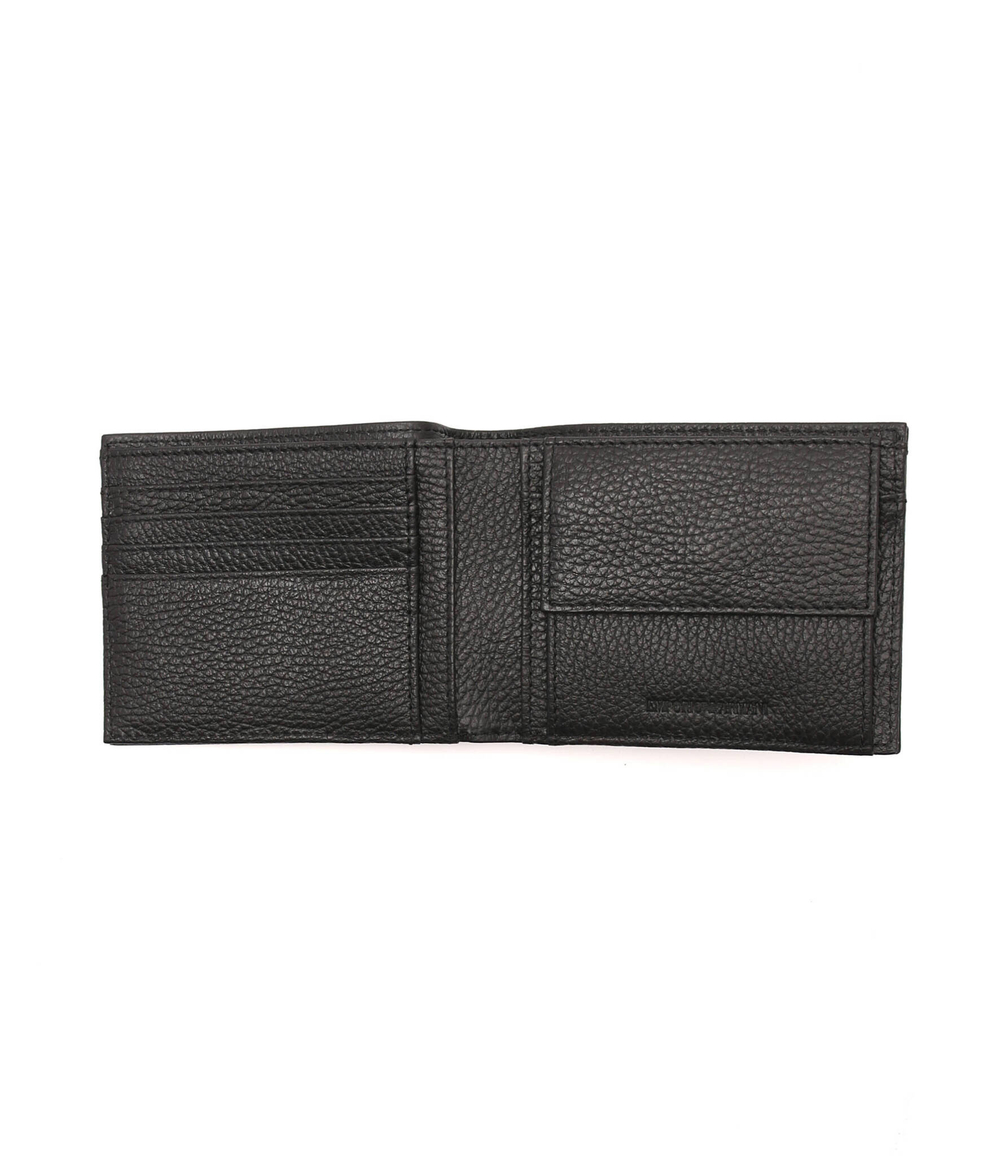 кожаный кошелек + чехол для карт Emporio Armani - черный(Y4R378 Y068E)