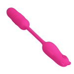 Розовый стимулятор 24,5см Pretty Love Nobikuma BI-300011