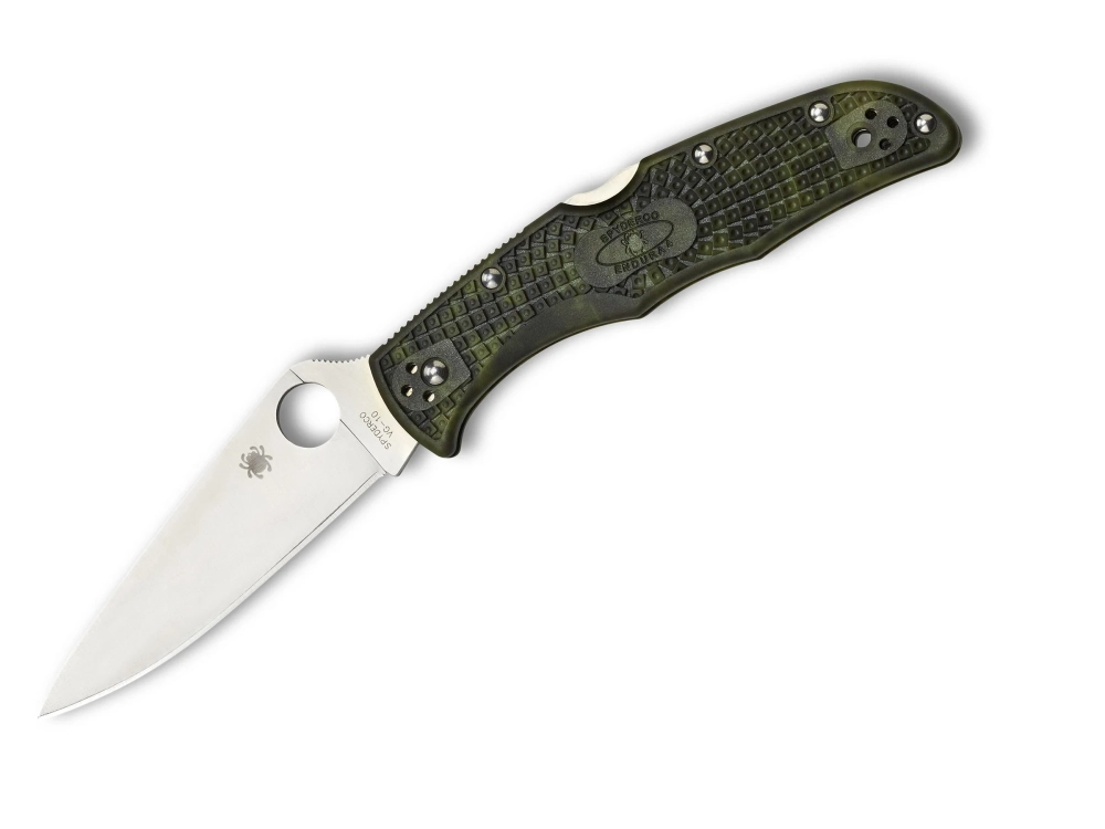 Нож складной Spyderco C10ZFPGR Endura 4 Flat Ground Zome Green