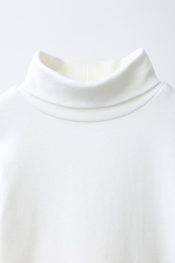 ZARA ФУТБОЛКА С МОДАЛОМ, БЕЛЫЙ
