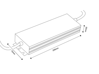 Блок питания для светодиодных лент TPW, 250 W Влагозащитный, 24 V, MTPW-250-24