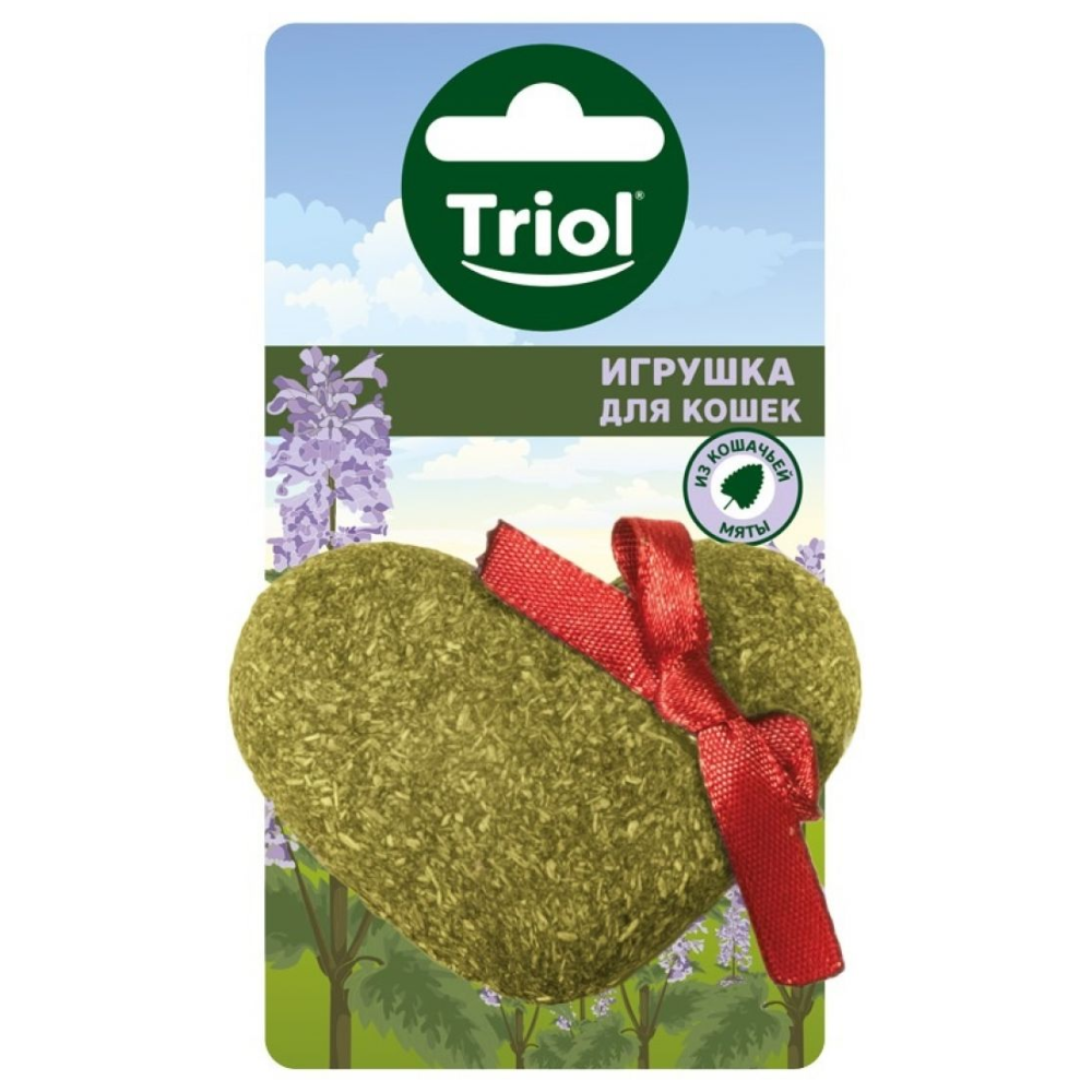 Игрушка для кошек Triol Сердце из прессованной кошачьей мяты