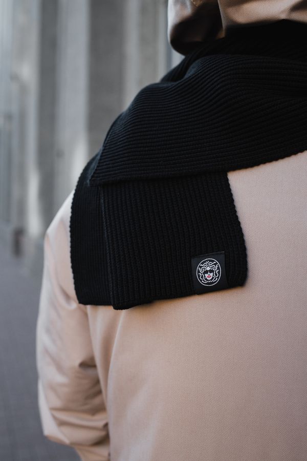 Шарф MEDOOZA "Classic" Черный - фото 2