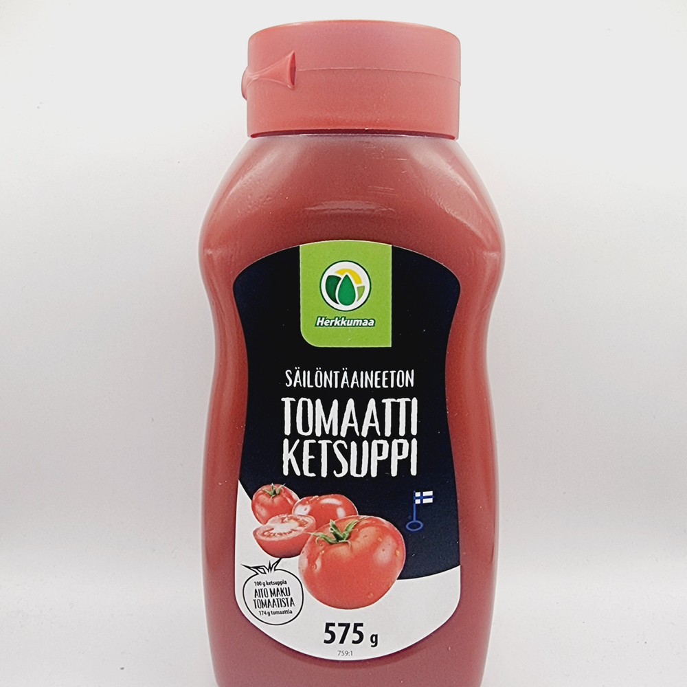 Кетчуп Herkkumaa вкусный томатный 575 г (Финляндия)