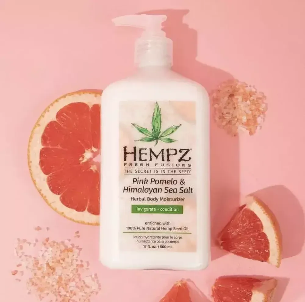 Hempz pink pomello & himalayan sea salt herbal body moisturizer invigorate+condition enriched with 100% pure natural hemp seed oil 500ml Hempz pink pomello & himalayan sea salt herbal body moisturizer invigorate+condition enriched with 100% pure natural hemp seed oil 500ml