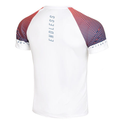 Мужское теннисное поло Endless Feisty Sleeves T-Shirt Men - White, Red