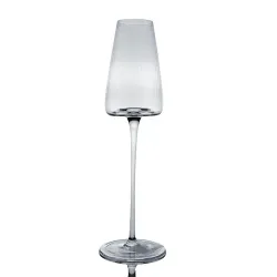 Бокал-флюте для шампанского 230 мл "Zie Optical" d 6,7/4 см h26,1 см оптические грани P.L. [6]