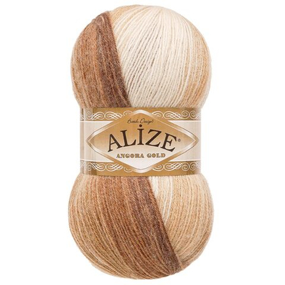 Пряжа Alize (Ализе) Angora Gold Batik / уп.5 мот. по 100 г, 550м, 6779 секционный A