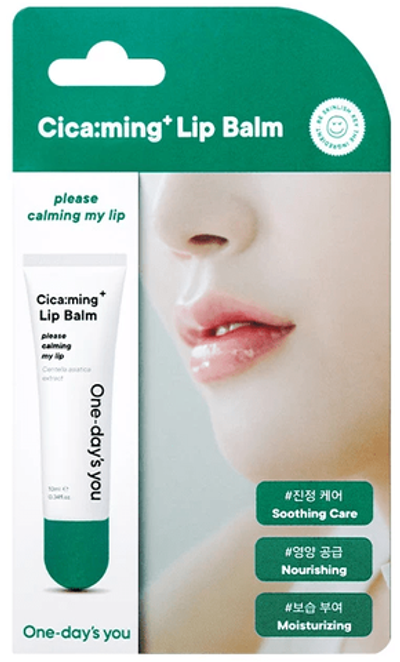 ONE-DAY'S YOU Cica:ming Lip Balm,Успокаивающий бальзам для губ с экстрактом центеллы азиатской 10 мл
