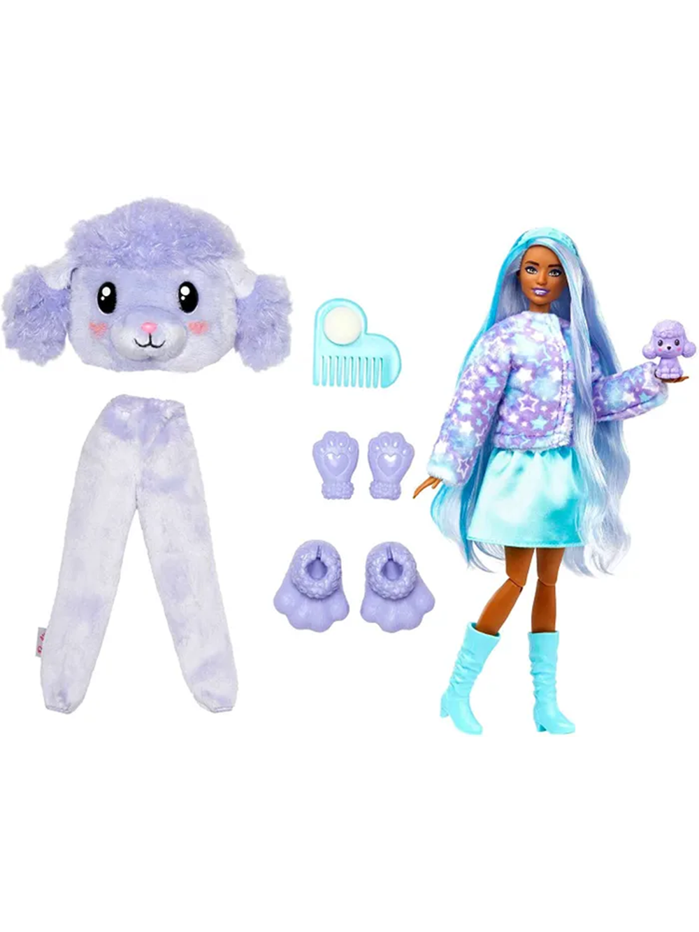 Кукла Барби Кьюти Ревил Пудель | Barbie Cutie Reveal Poodle HKR05 | кукла в костюме пуделя с сюрпризом Mattel | 3+