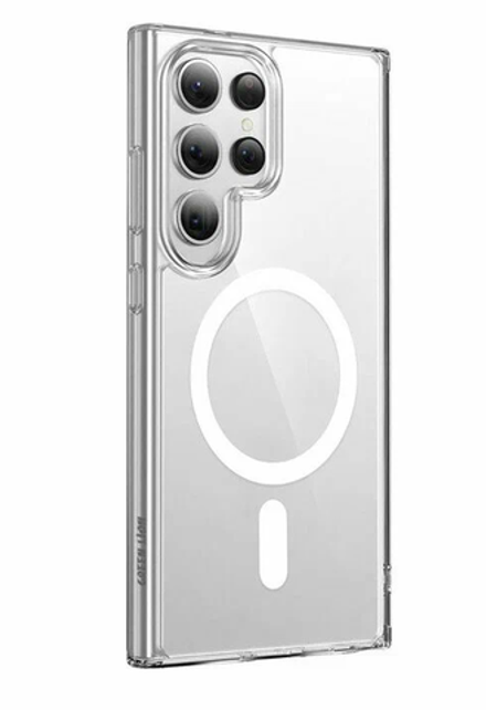 Силиконовая накладка Clear Case MagSafe Samsung S24 Ultra