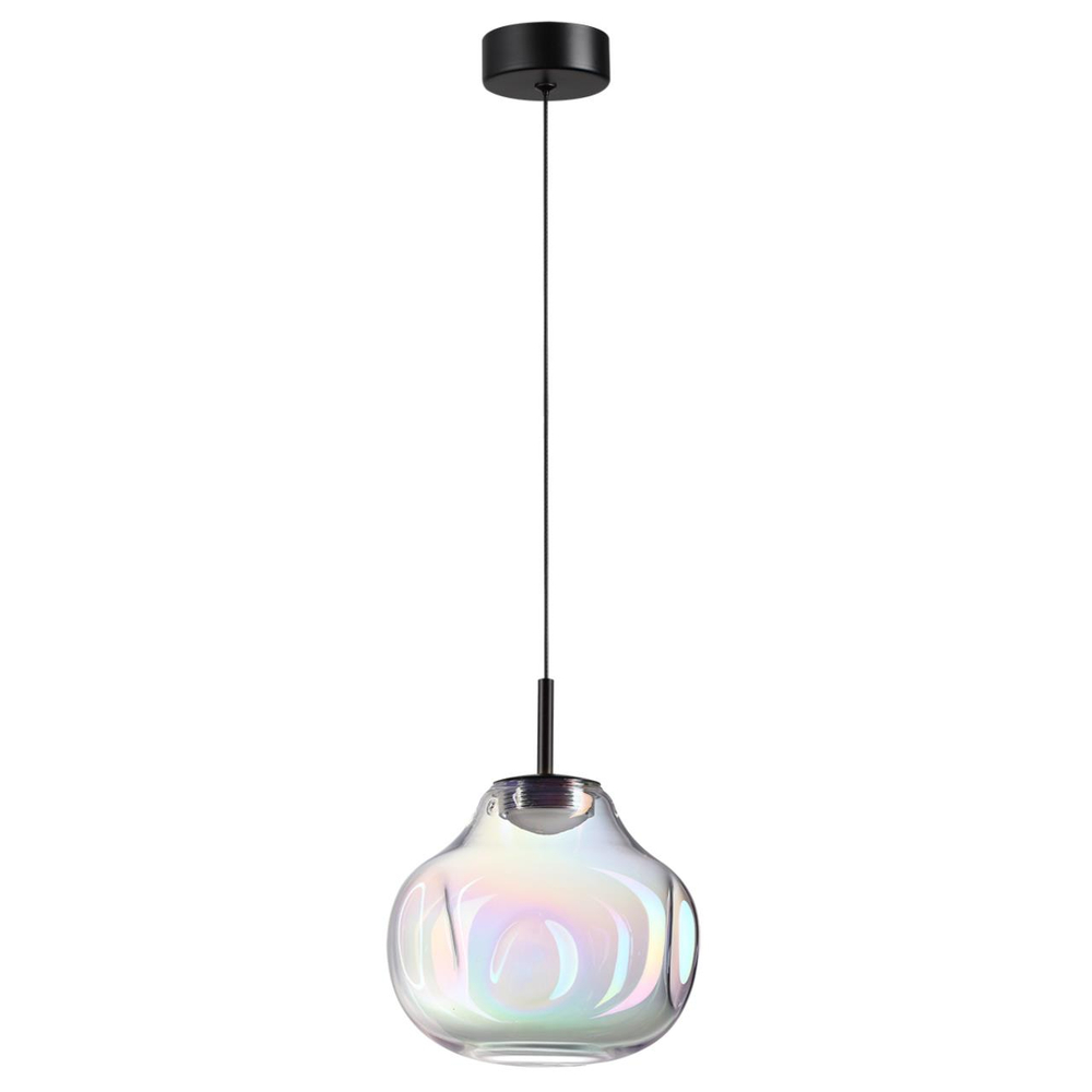 5097/4LB PENDANT ODL25 363 черный/бензиновый/металл/стекло Подвес LED 4W 4000K 388Лм VASO