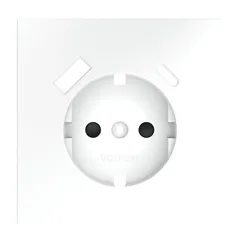 Накладка для розетки с заземлением и защитными шторками, с USB A+C Voltum S70 Белый матовый VLS001002