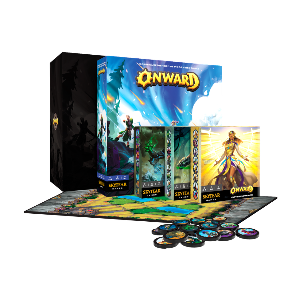Комплект «Onward. Все герои + Миниатюры + Аксессуары». Предзаказ-PZ-16466-16467-16468-promo-bigbox-playmat-chip-complect-crowdgames.ru-1