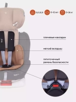 Автокресло YC06 "Twist" isofix RANT basic (Beige) группа 0+-1-2-3 (0-36 кг)