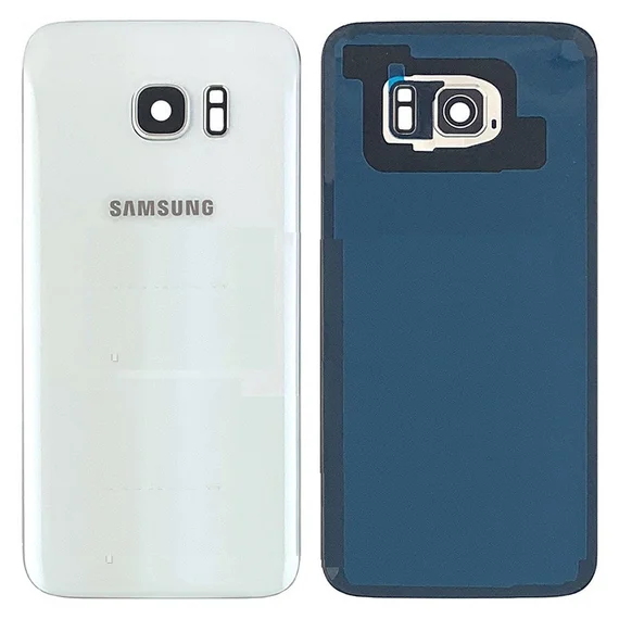 Задняя крышка для Samsung Galaxy S7 SM-G930FD White со стеклом камеры