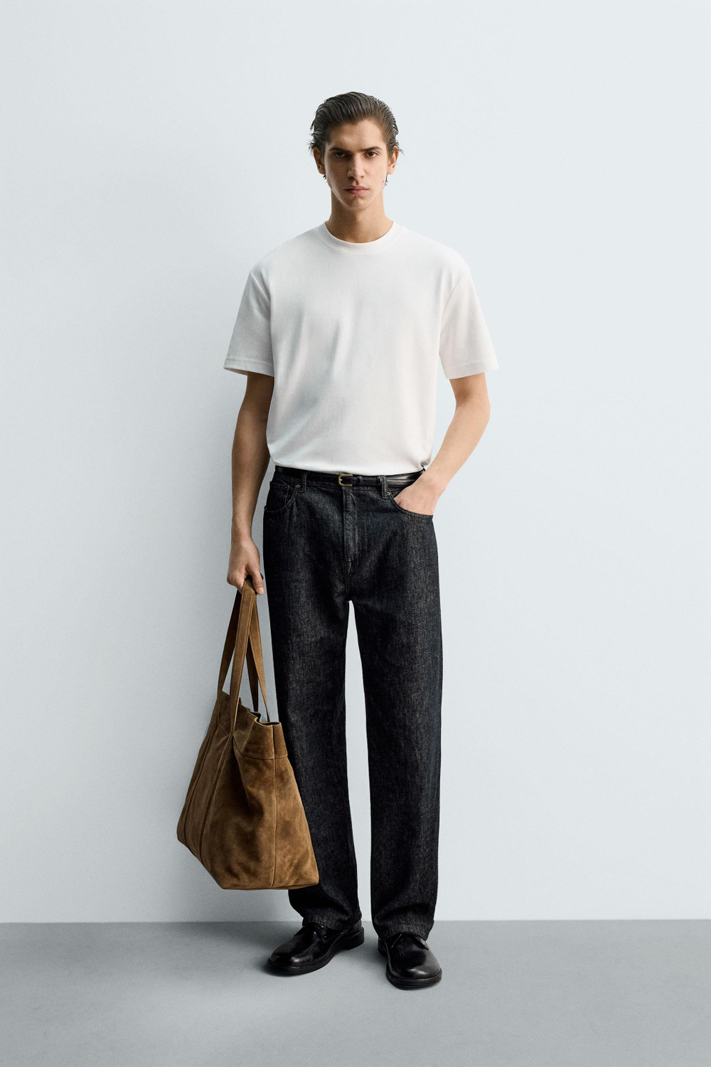 ФУТБОЛКА RELAXED FIT INTERLOCK /04 — ZARA